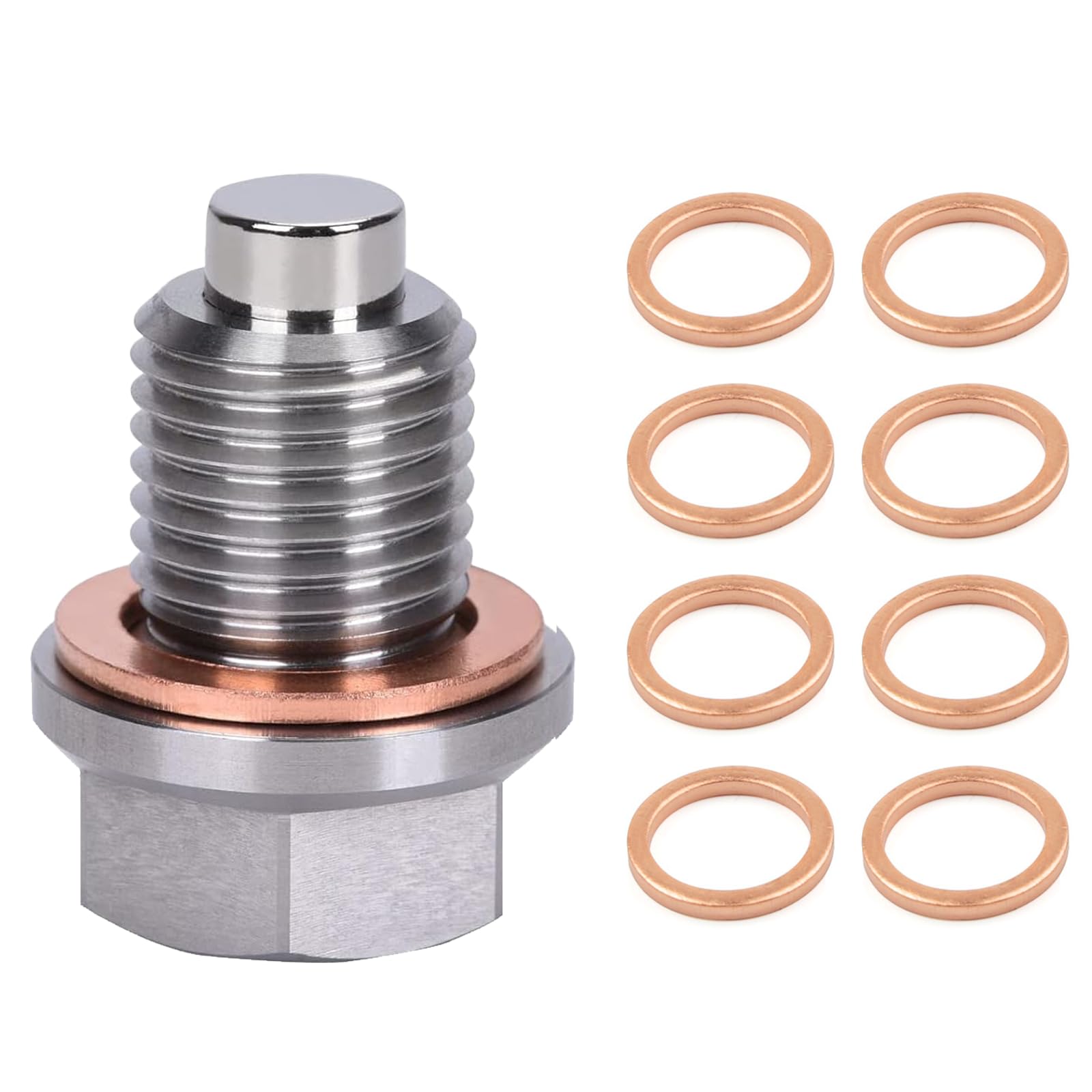 WIYETY Magnetische Ölablassschraube M14x1,5: Magnetische Dichtung Ölwannenablassmutter mit 8 Unterlegscheibe, Magnetische Ölwannenschraube Ölwanne, Ölwannenschraube Universelle Ölwanne Auto Ölschraube WIYETY Magnetische Ölablassschraube M14x1,5: Magnetische Dichtung Ölwannenablassmutter mit 8 Unterlegscheibe, Magnetische Ölwannenschraube Ölwanne, Ölwannenschraube Universelle Ölwanne Auto Ölschraube von WIYETY