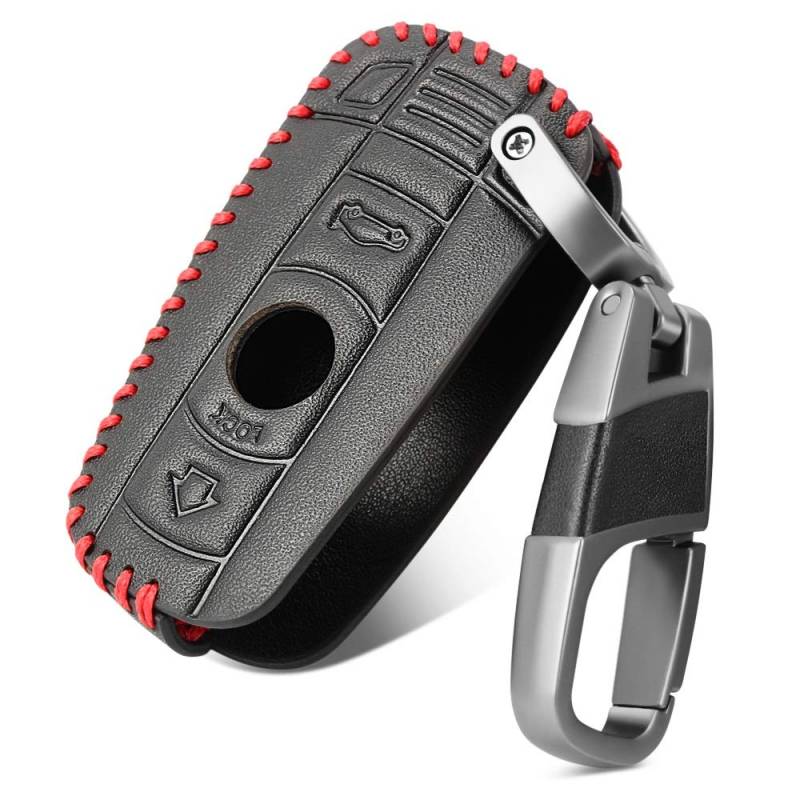 WJBABJ Autoschlüsselabdeckung Kfz-Key-Hülle für BMW E90 E60 E70 E80 E87 3 5 6 Serie M3 M5 x1 x5 x6 Z4 Keychain Cover Remote Controller Schlüsselhalter Leder von WJBABJ