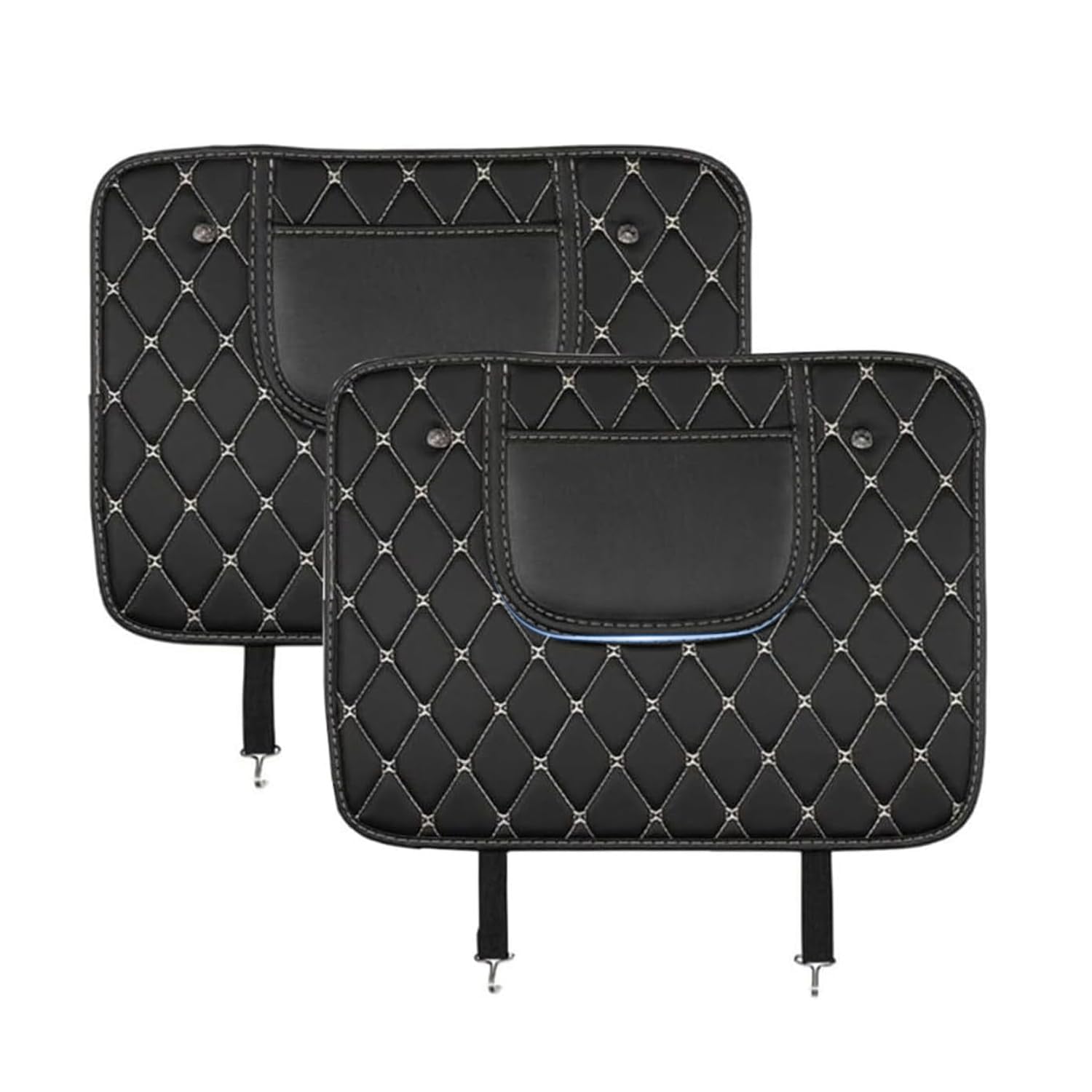 WJJQSB 2 Stück Auto Rücksitz Anti Kick Pad für Dacia Duster II SUV, Sitzs Rückenlehne Rücksitzschoner Anti-Kick Matte mit Organizer Taschen,Black-Short WJJQSB 2 Stück Auto Rücksitz Anti Kick Pad für Dacia Duster II SUV, Sitzs Rückenlehne Rücksitzschoner Anti-Kick Matte mit Organizer Taschen,Black-Short von WJJQSB