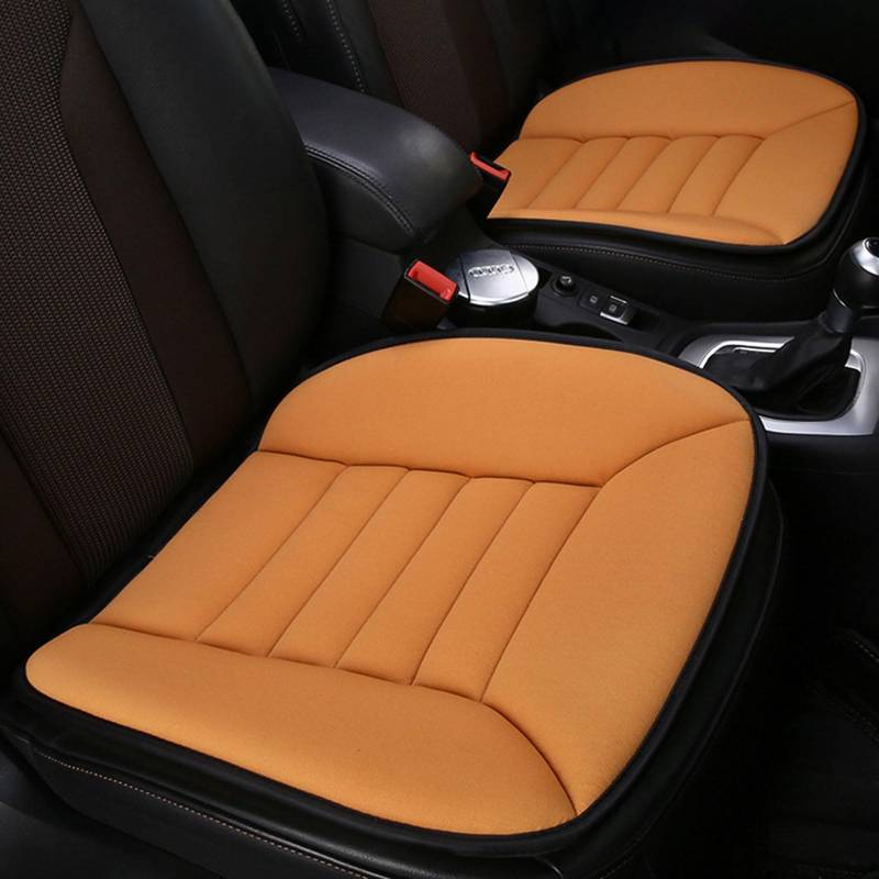 WJJQSB Auto Sitzkissen für Skoda Yeti Spoiler, Bequemes Memory-Foam-Auto-Sitzkissen Zum Autofahren Wasserdicht rutschfest Schutzzubehör,Orange von WJJQSB