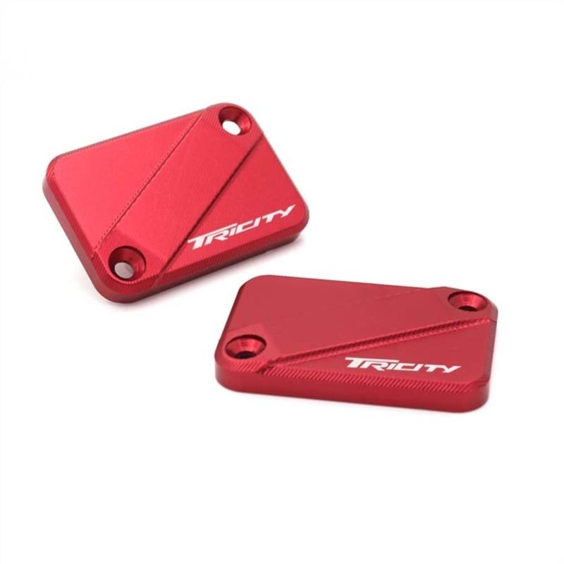 Bremskupplung Bremsflüssigkeitsbehälterdeckel Für Yamaha 2020 Tricity 125 155 300 Motorrad CNC (Color : Red) von WJSM