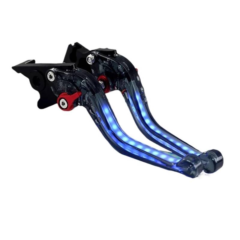 Bremshebel Kupplungshebel Brems Griff Für YZF-R7 2021 2022 2023 2024 Motorrad Licht-up Signal Schalten Licht Einstellbare Bremse Kupplung Griff Hebel von WKDGFTBIM