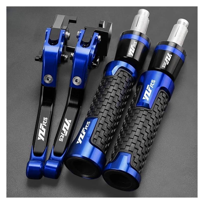 Bremshebel Kupplungshebel Für Ya&maha YZF R15M/R15 V4 2022 2023 Motorrad Zubehör Ausziehbare Einstellbare Bremse Kupplung Hebel Griff Lenker Griffe Enden von WKDGFTBIM