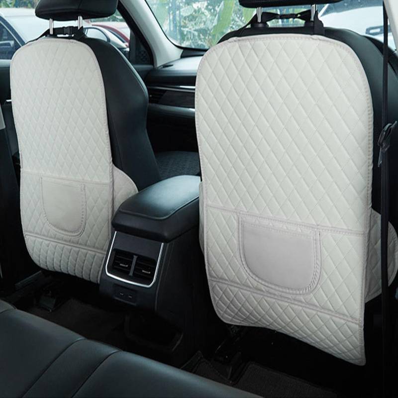 WLKJPP Auto Rücksitz Anti Kick Pad für Opel Combo 1986-2022 2023 2024 2025 Combo A B C D, Wasserdicht Kratzfest Autositz Rückenlehnenschutz Trittmatte mit Organizer Taschen, Auto Innere Zubehör von WLKJPP