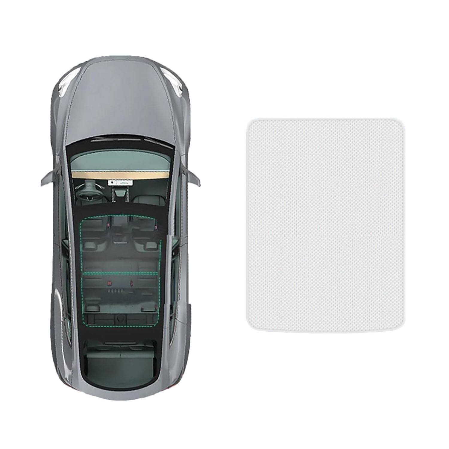 Auto Schiebedach Sonnenschutz Für Smart Elf 1 2021-,Elektrostatische Adsorption Schiebedach Dachfenster-Rollo Auto Sonnenschutz,A-Gray White Regular Style Auto Schiebedach Sonnenschutz Für Smart Elf 1 2021-,Elektrostatische Adsorption Schiebedach Dachfenster-Rollo Auto Sonnenschutz,A-Gray White Regular Style von WLLLLa