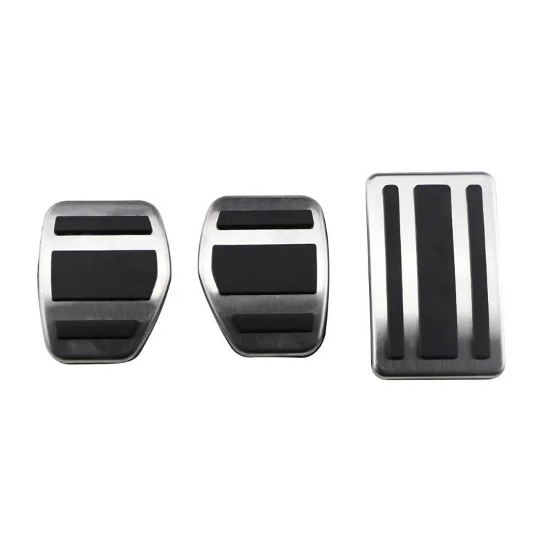 Bremspedal Für C5 Für C6 2012 2013 2014 Auto Edelstahl Gas Kraftstoff Bremspedal Abdeckung Trim Rutschfestes Zubehör Kupplungspedal(MT Pedal) von WLNWERDPKK