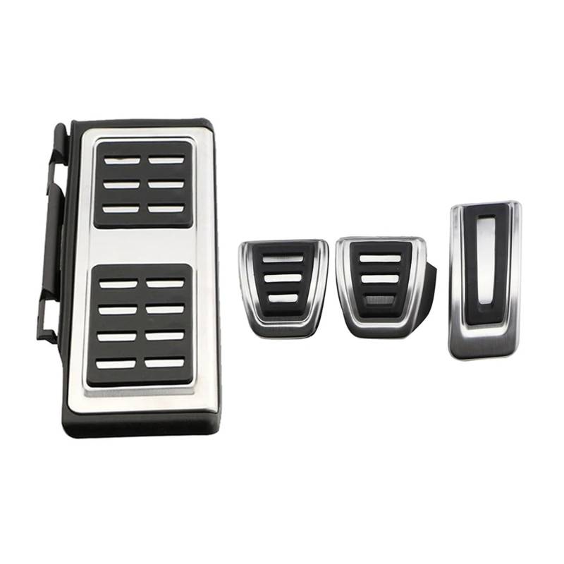 Bremspedal Für Octavia 5E MK3 Für A7 Für RS 2013-2016 2017 2018 2019 2020 Auto Sport Kraftstoff Bremspedalabdeckung Restfood Pedale Kupplungspedal(4Pcs MT with Rest) von WLNWERDPKK