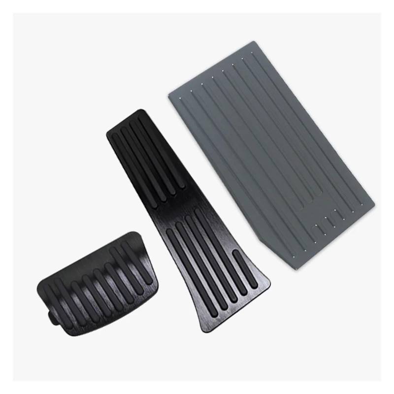Bremspedal Für Tucson NX4 N Für Linie Für Hybrid 2021-2023 2024 Auto Gaspedal Bremspedal Fußstütze Pedalplatte Abdeckung Pad Kupplungspedal(3pcs Black) von WLNWERDPKK