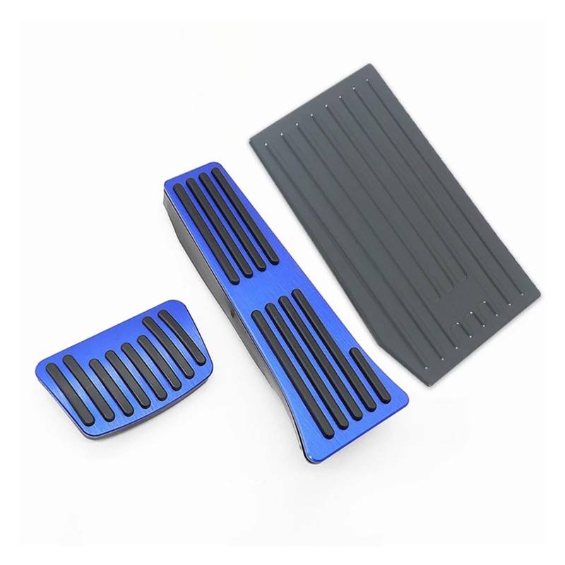 Bremspedal Für Tucson NX4 N Für Linie Für Hybrid 2021-2023 2024 Auto Gaspedal Bremspedal Fußstütze Pedalplatte Abdeckung Pad Kupplungspedal(3pcs Black Blue) von WLNWERDPKK