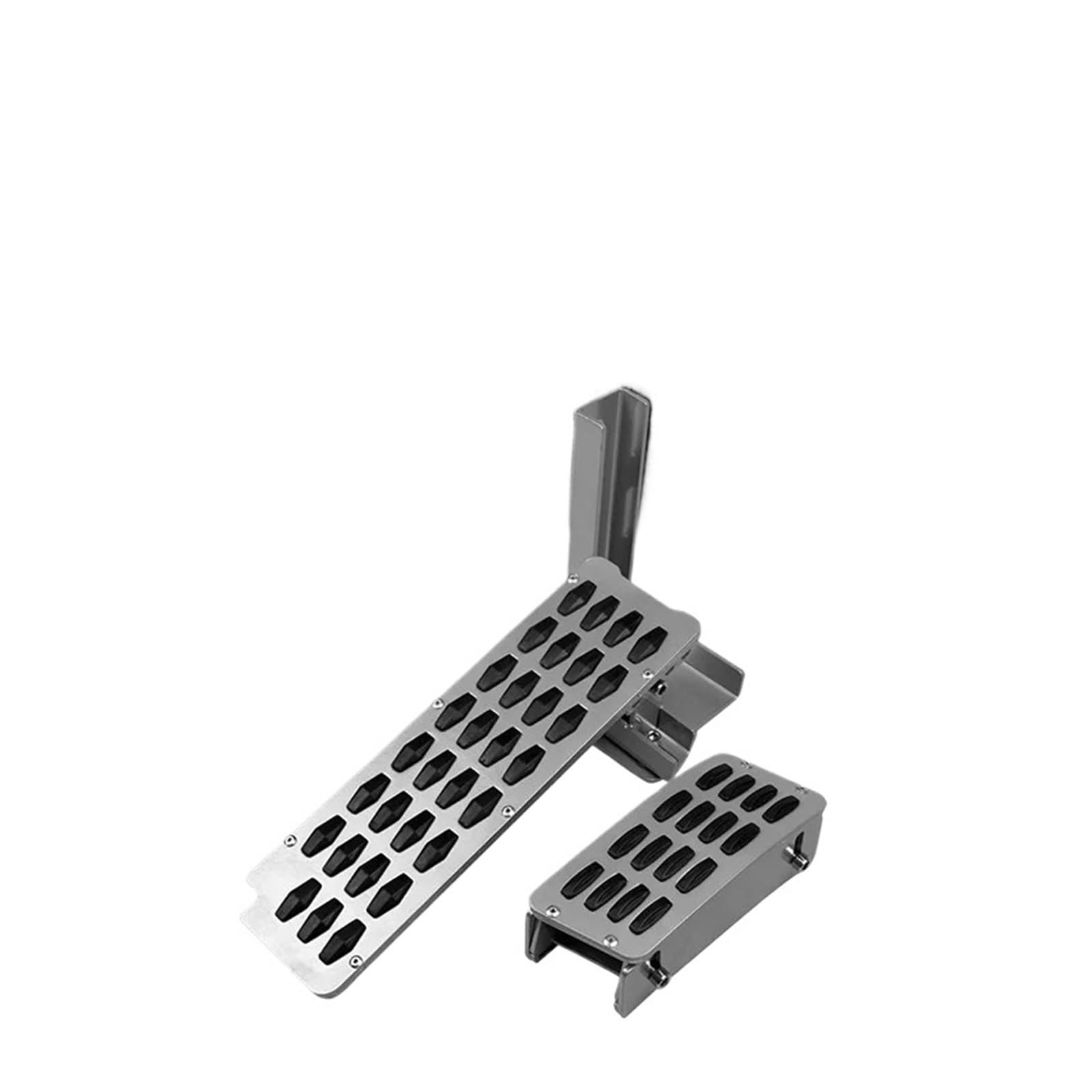 Bremspedal Für Wrangler Für JK 2007-2017 2016 Auto-Gaspedal-Extender Dead Pedal Cover Innenzubehör Für Das Gaspedal Kupplungspedal(1set Sliver) von WLNWERDPKK