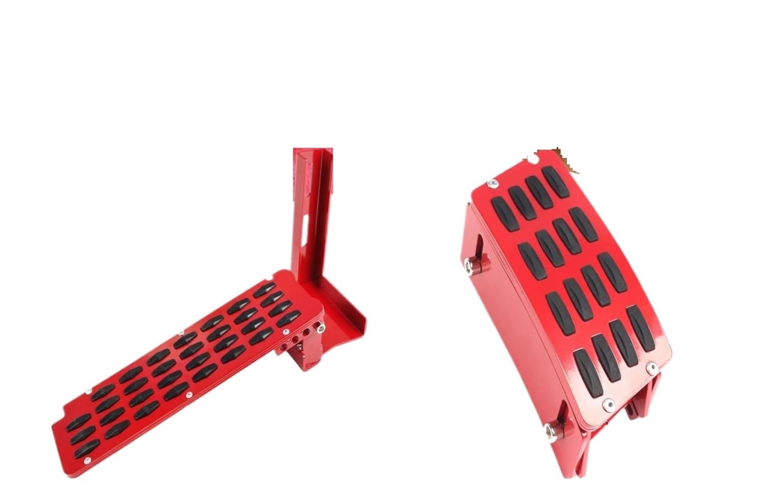 Bremspedal Für Wrangler Für JK 2007-2017 2016 Auto-Gaspedal-Extender Dead Pedal Cover Innenzubehör Für Das Gaspedal Kupplungspedal(1set red) von WLNWERDPKK