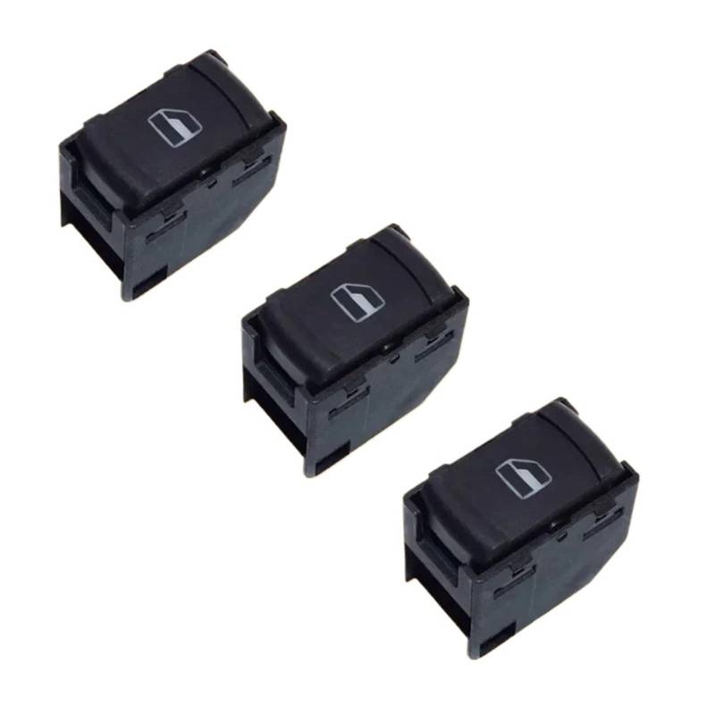 Elektrische Fenster Schalter Für Bora Für Jetta Für Golf MK4 Für Passat B5 Auto Fensterheber Control Schalter Taste 9pin 1J4959857 3BD959857(3 PCS) von WLNWERDPKK