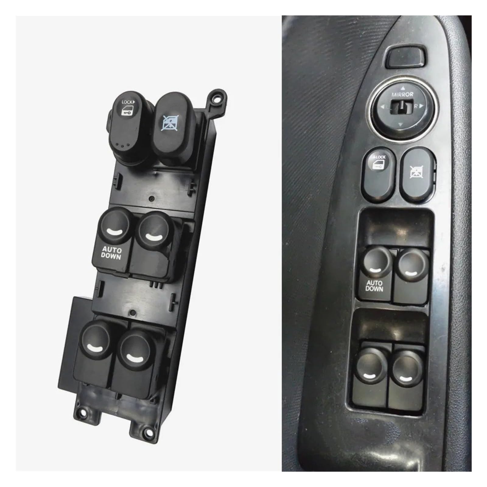 Elektrische Fenster Schalter Für I30 Für I30cw 2008-2011 Auto Elektrische Fensterheber Master Control Schalter Regler Taste LHD 93570-2L010(Front Left) von WLNWERDPKK