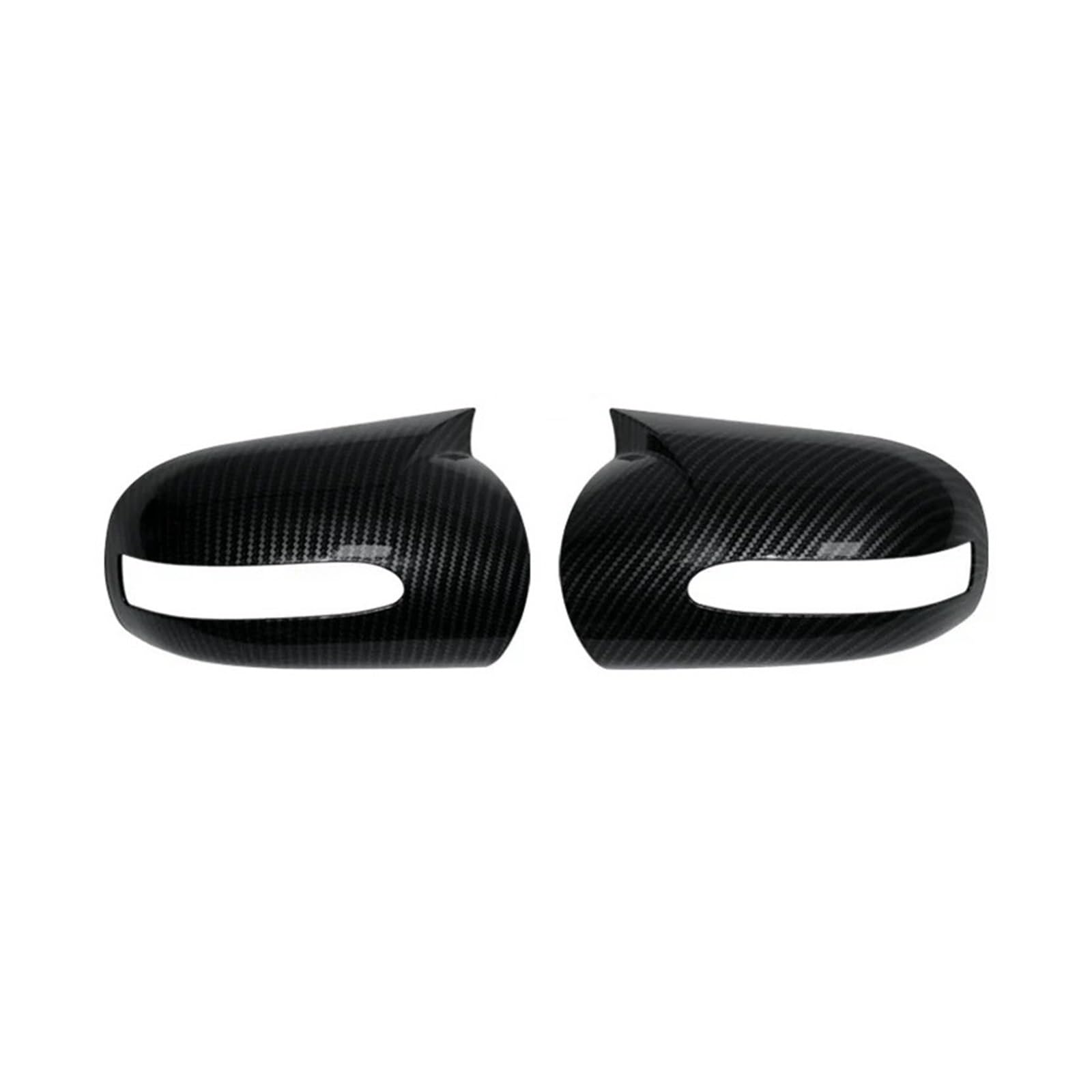 Spiegelkappe Für E C-Klasse W203 W211 2001 2002 2003 2004 2005 2006 2007 Schwarz Glänzend 2PCs Seitenspiegelkappen Rückspiegelabdeckungen Seite Spiegel Kappen(Carbon Look) von WLNWERDPKK