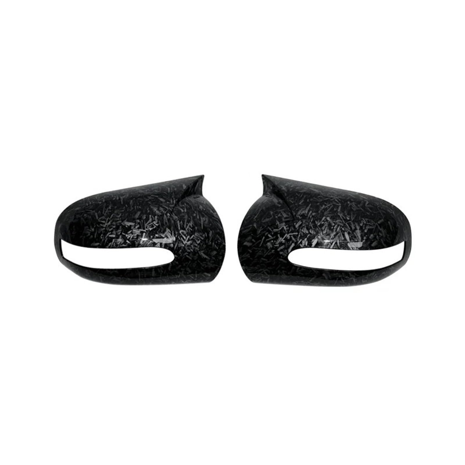 Spiegelkappe Für E C-Klasse W203 W211 2001 2002 2003 2004 2005 2006 2007 Schwarz Glänzend 2PCs Seitenspiegelkappen Rückspiegelabdeckungen Seite Spiegel Kappen(Forged Grain) von WLNWERDPKK
