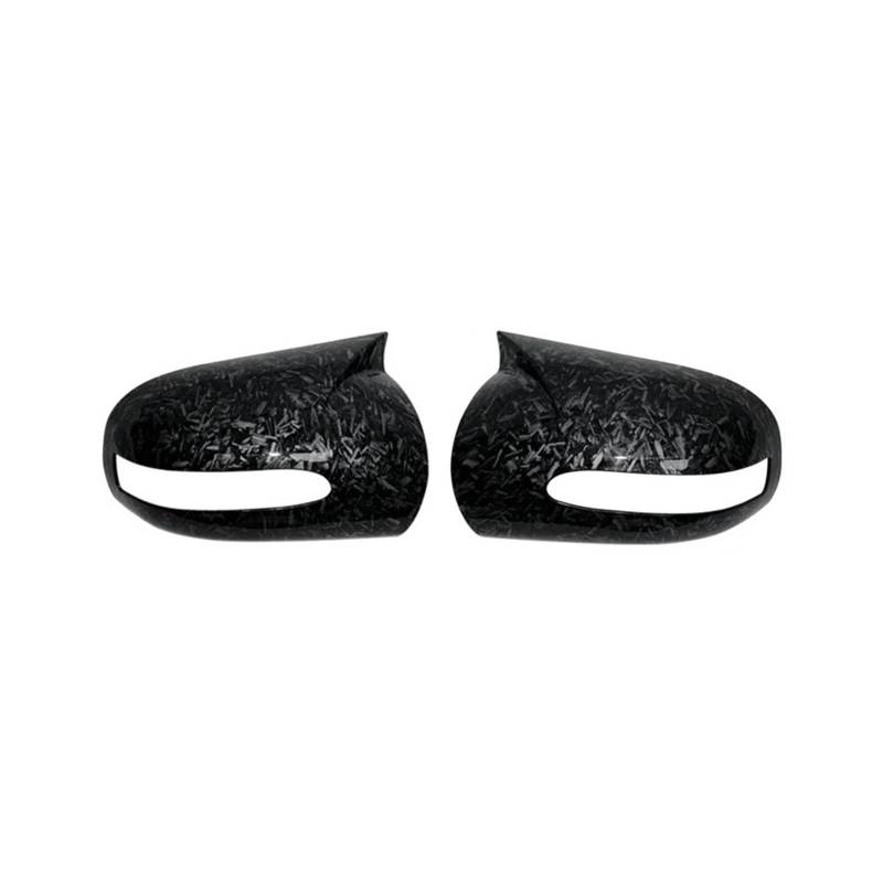 Spiegelkappe Für E C-Klasse W203 W211 2001 2002 2003 2004 2005 2006 2007 Schwarz Glänzend 2PCs Seitenspiegelkappen Rückspiegelabdeckungen Seite Spiegel Kappen(Forged Grain) von WLNWERDPKK