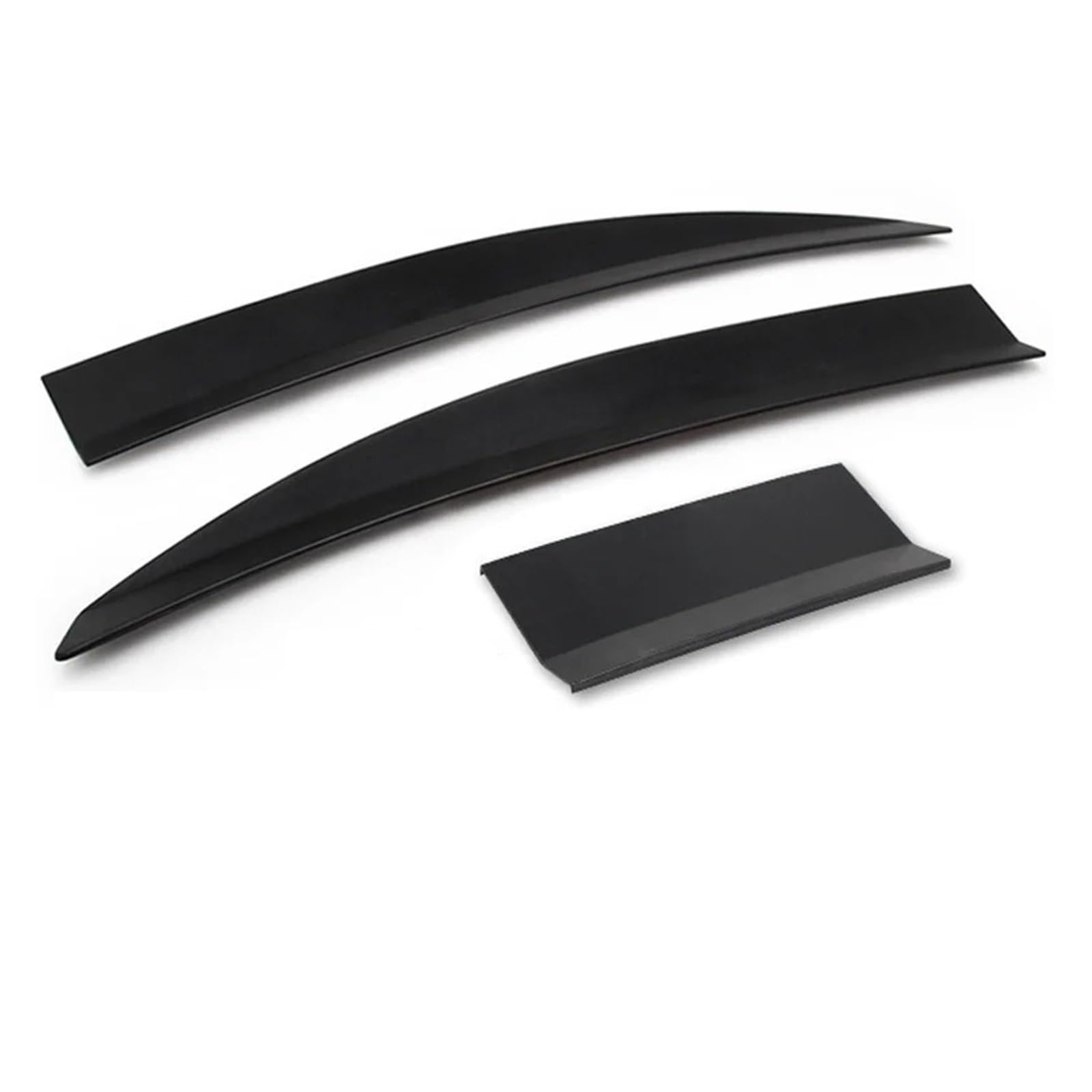 Spoiler 3Pcs Universal Auto Limousine Dach Spoiler Verlängerung Tragfläche Einstellbare Länge Auto Zubehör Tuning Spoiler Wing(Black) von WLNWERDPKK