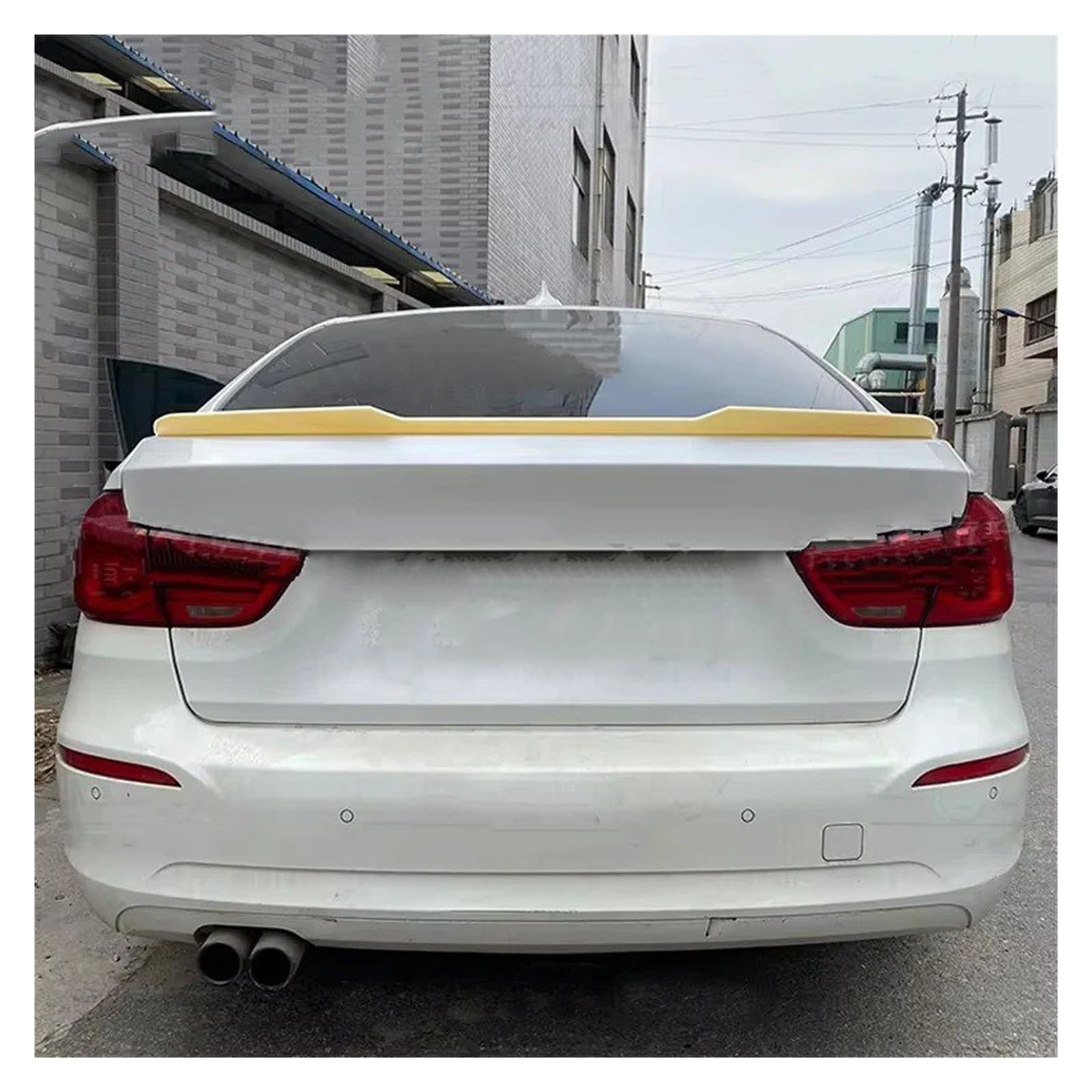 Spoiler Für F34 3GT 320i 328i 335i 2013+ Heckspoilerlippe Fiber Wing Spoiler Car Styling Heckspoiler Spoiler Wing(Matt Black) von WLNWERDPKK