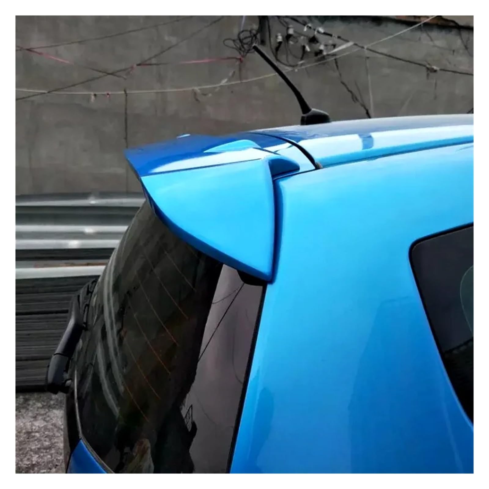 Spoiler Für Jazz 2008-2013 Spoiler Auto Hinten Flügel Primer Farbe Heckspoiler Spoiler Wing(Dark Grey) von WLNWERDPKK
