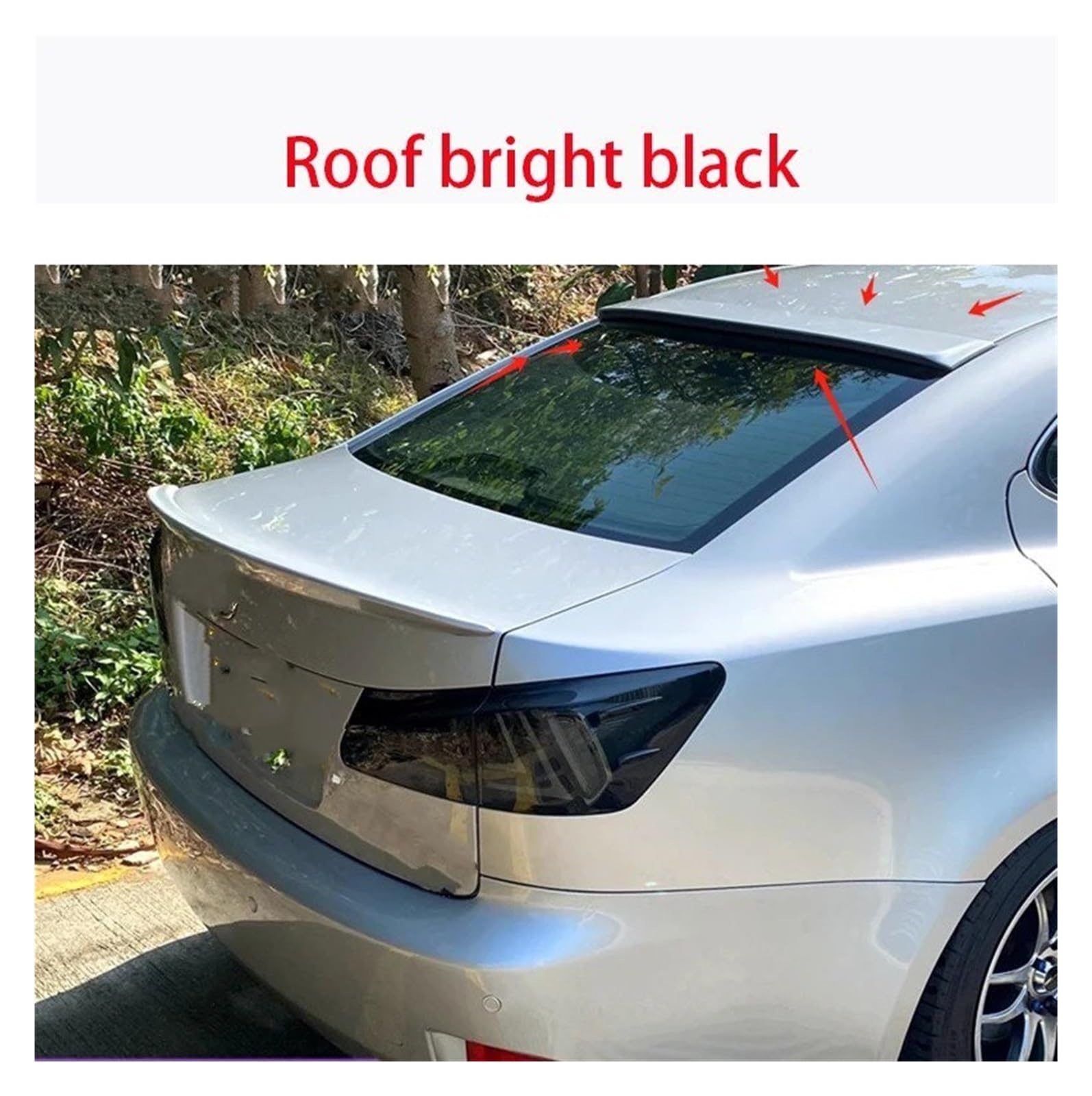 Spoiler Für Lexus Für is IS250 IS300 IS350 2007-2013 Hinten Trunk-Boot Ente Spoiler Zurück Windschutzscheibe Flügel Spoiler Wing(Roof Unpainted) von WLNWERDPKK