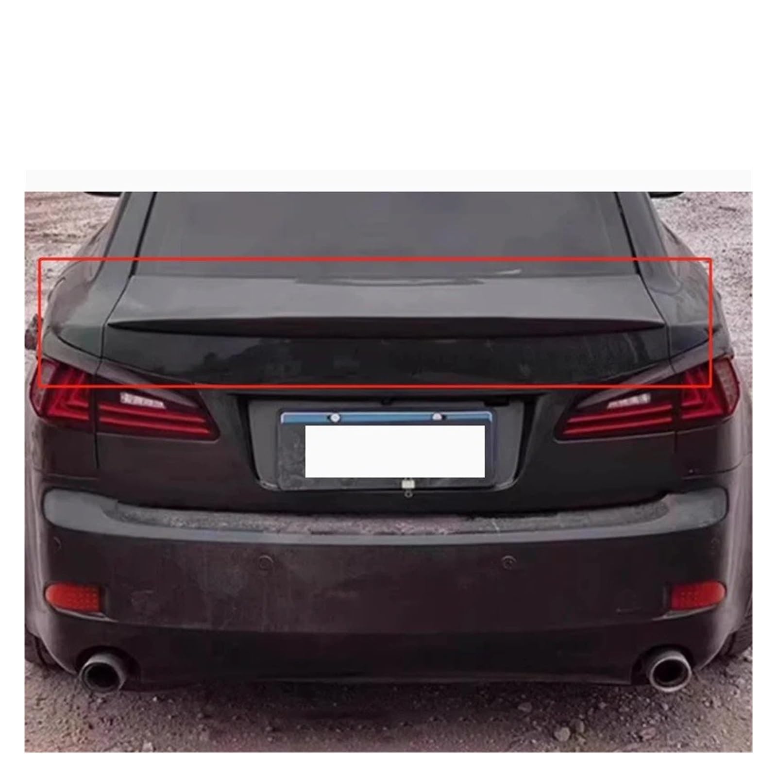 Spoiler Für Lexus Für is IS250 IS300 IS350 2007-2013 Hinten Trunk-Boot Ente Spoiler Zurück Windschutzscheibe Flügel Spoiler Wing(Tail Unpainted) von WLNWERDPKK