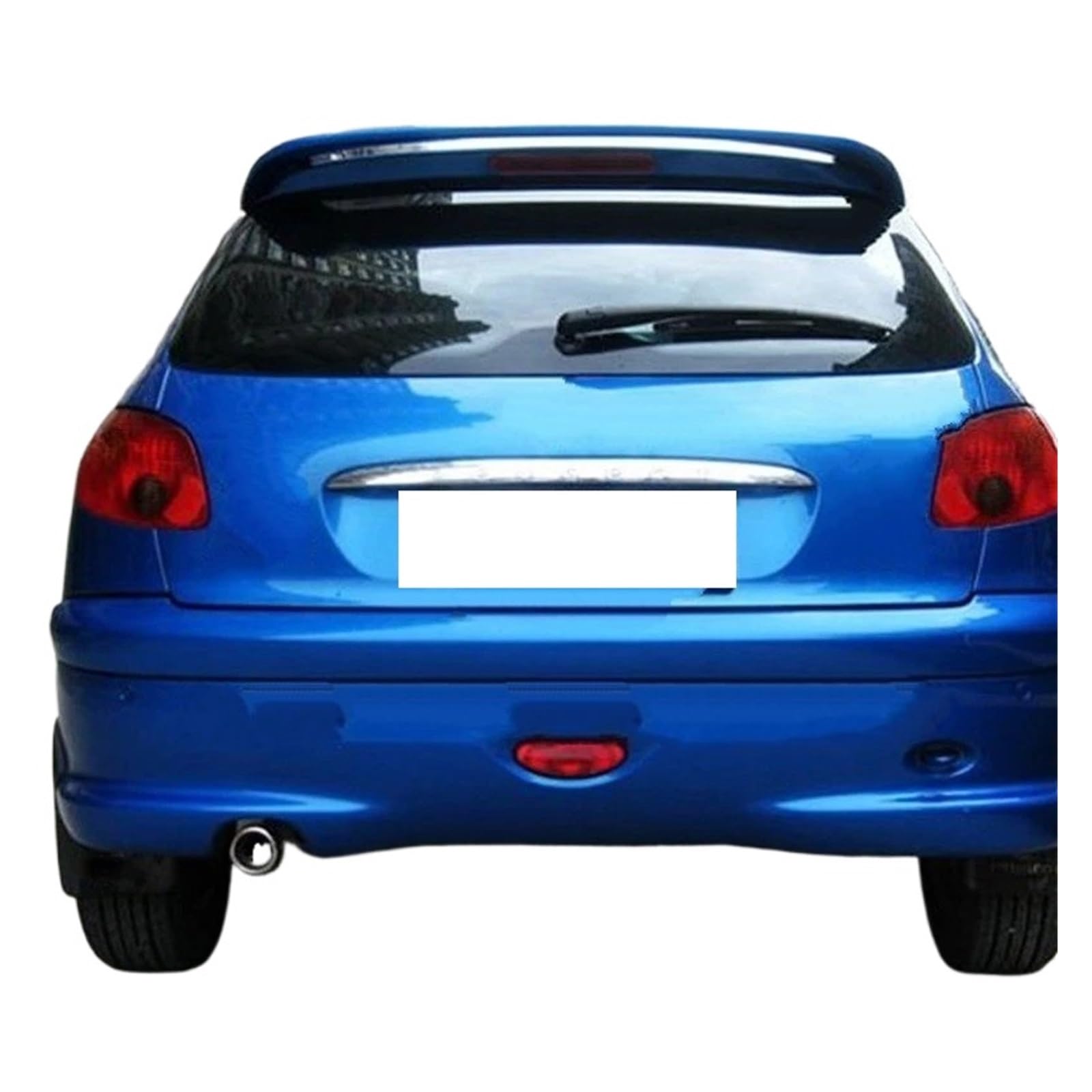 Spoiler Für Peugeot 206 Spoiler Auto Heckflügel Primer Heckspoiler Spoiler Wing(Glossy Black) von WLNWERDPKK