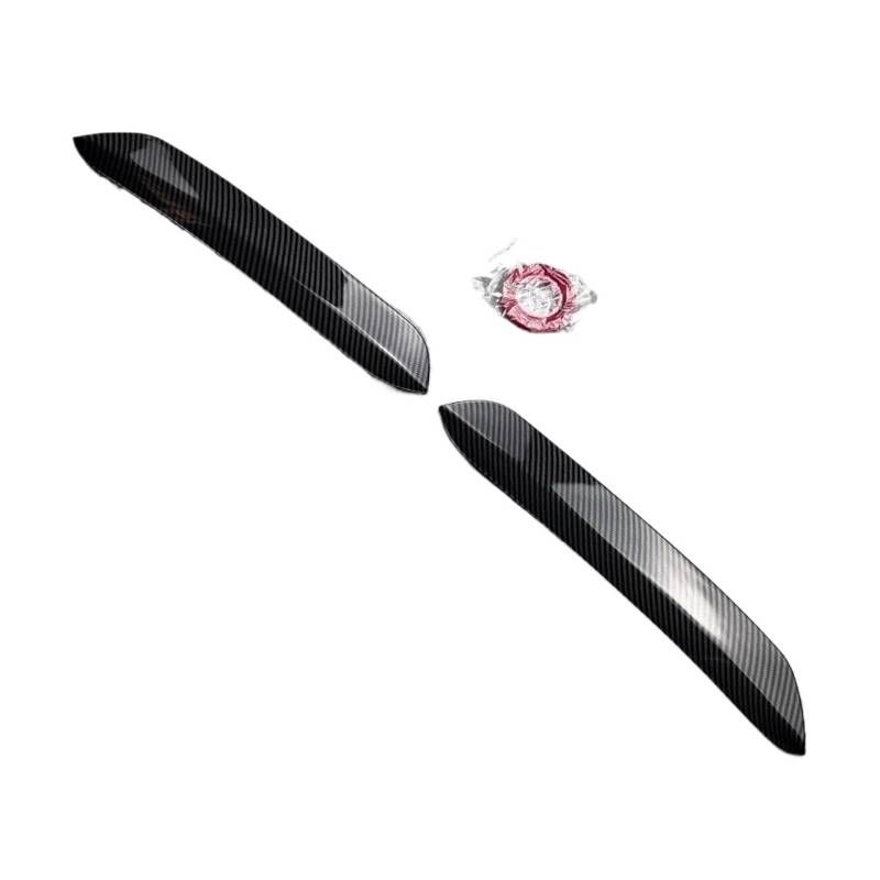 Spoiler Für Polo MK5 6R 6C Für GTI 2009-2017 Für Dachspoiler-Erweiterungen Klappen Heckflügel Winglets Body Kit Spoiler Wing(Carbon Paint) von WLNWERDPKK