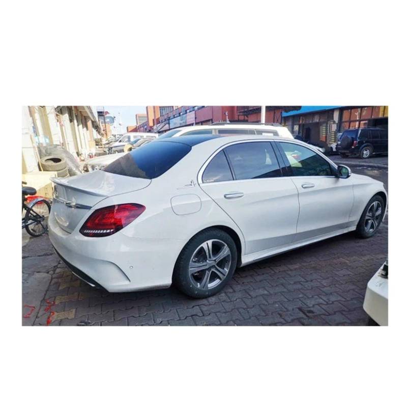 Spoiler Für W205 C-Klasse C180/C200/C230 2016-2018 Spoiler Auto Heckflügel Farbe Heckspoiler Spoiler Wing(White) von WLNWERDPKK