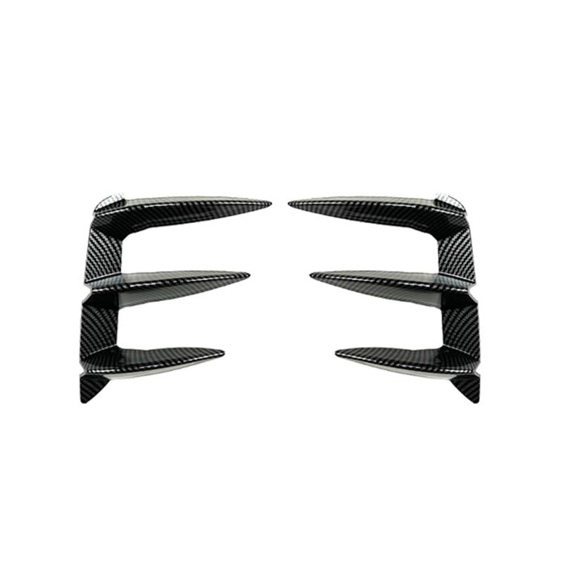 Spoiler Für X3 G01 LCI Für M Für Sport 2022 2023 2024 Auto Heckstoßstange Seitenverkleidung Canard Kofferraum Kofferraumspoilerabdeckung Spoiler Wing(Carbon Fiber Look) von WLNWERDPKK