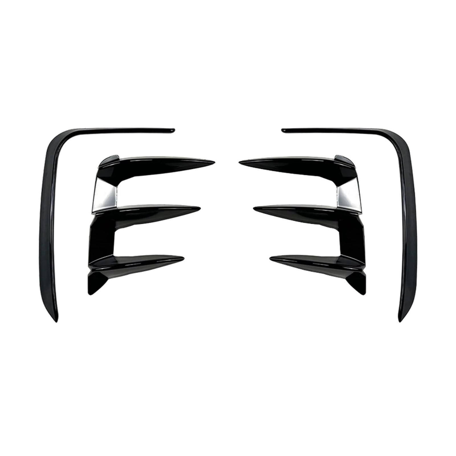 Spoiler Für X3 G01 LCI Für M Für Sport 2022 2023 2024 Auto Hinten BumperSpoiler & Seite Vent Splitter Trim Spoiler Wing(Gloss Black) von WLNWERDPKK
