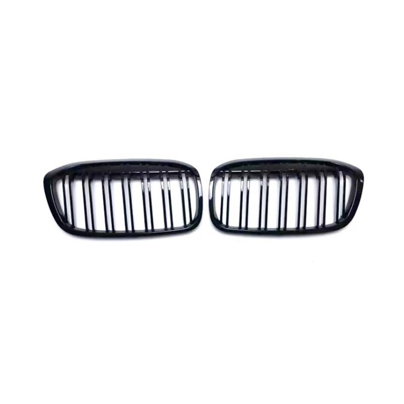 Sport Kühlergrill Für 2er F45 F46 2014-2020 Auto Glanz Schwarz Nierengitter Frontstoßstangengitter Renngrill Ersatzgitter Kühlergrill(46 18-20 Dual) von WLNWERDPKK