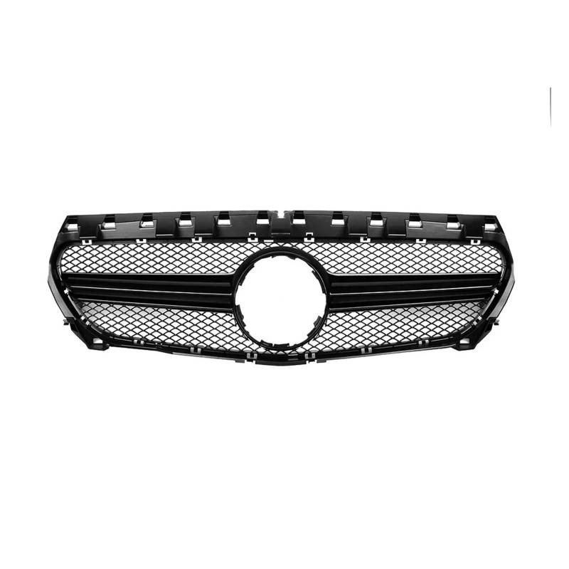 Sport Kühlergrill Für CLA-Klasse W117 C117 X117 Für Style 2013-2019 Auto Glänzend Schwarz Kühlergrill Diamonds Style Stoßstangengrill Kühlergrill(A -Black) von WLNWERDPKK