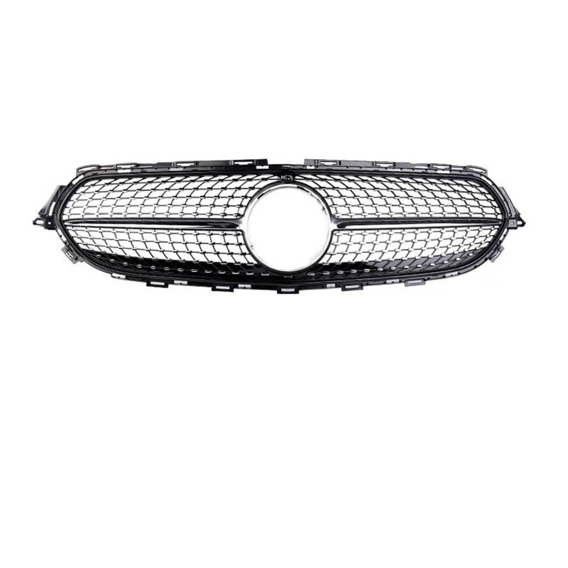 Sport Kühlergrill Für E-Klasse W213 S213 Für GT Diamond Style Für Exklusives Facelift Auto Frontstoßstangengrill Schwarz Silber Grill Kühlergrill(Normal 4) von WLNWERDPKK