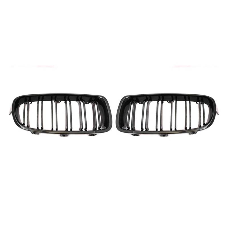 Sport Kühlergrill Für F30 F31 F35 320i 325i 328i 2012-2016 2017 2018 Auto-Styling ABS Front Nierengrill Dual Lamellengrill Zubehör Kühlergrill(Double Line Black) von WLNWERDPKK