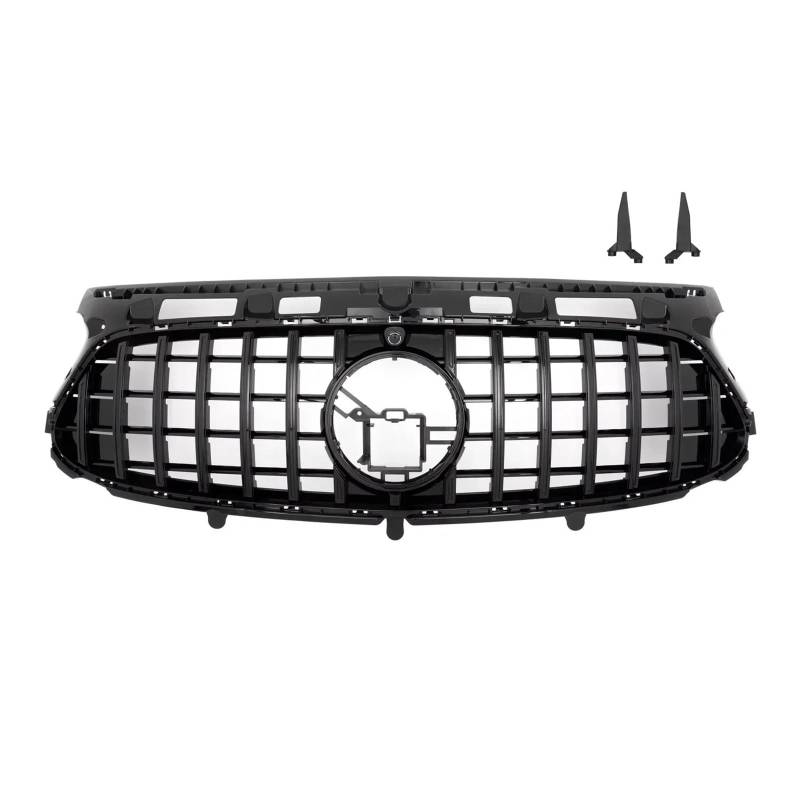 Sport Kühlergrill Für GLA-Klasse H247 Für GLA 200 250 260 GLA45 GLA35 Für GT 2020-2024 Auto-Renngrills ABS-Styling Frontstoßstangengrill Kühlergrill(20-23 Sport Black) von WLNWERDPKK