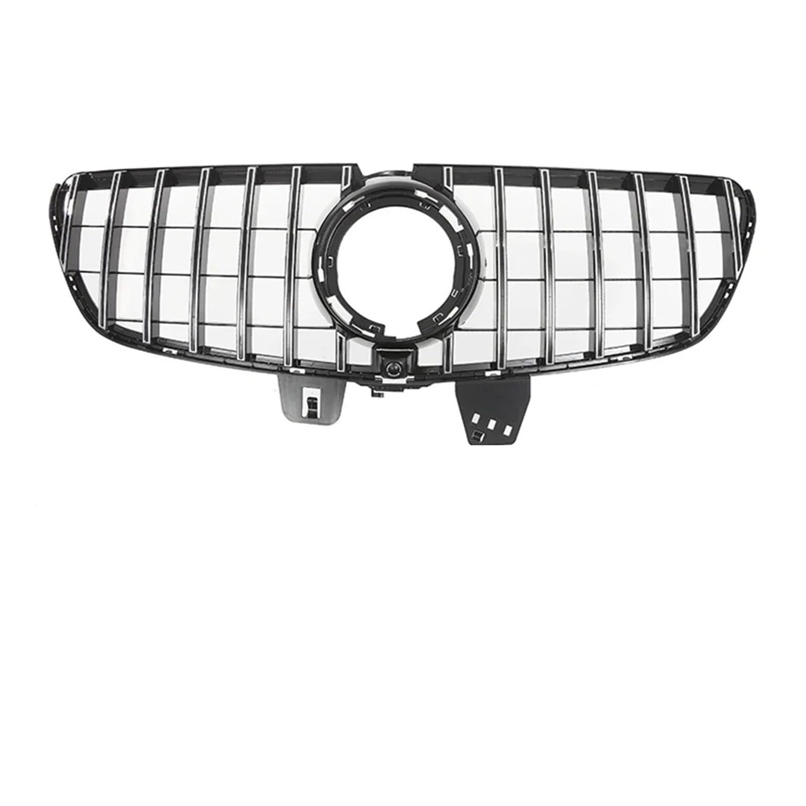 Sport Kühlergrill Für V-Klasse Für GTR-Stil W447 V250 V260 2021-2023 Auto-Front-Renngitter Chrom-Schwarz-Diamanten-Stil Stoßstangengitter Kühlergrill(Chrome Silver) von WLNWERDPKK