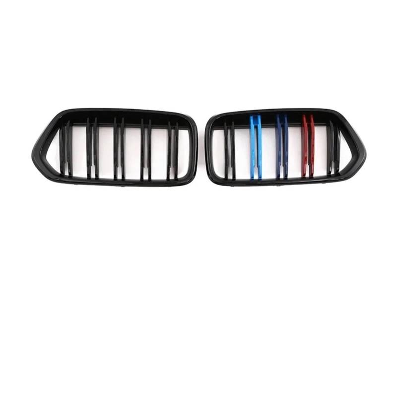 Sport Kühlergrill Für X2 F39 18i 18d 20i 20d 25d 25e M35i 2020+ Autogrill-Upgrade-Gitternetz-Refit-Tuning-Fronteinlass-Kühlergrill Kühlergrill(Glossy Black 3 Color) von WLNWERDPKK