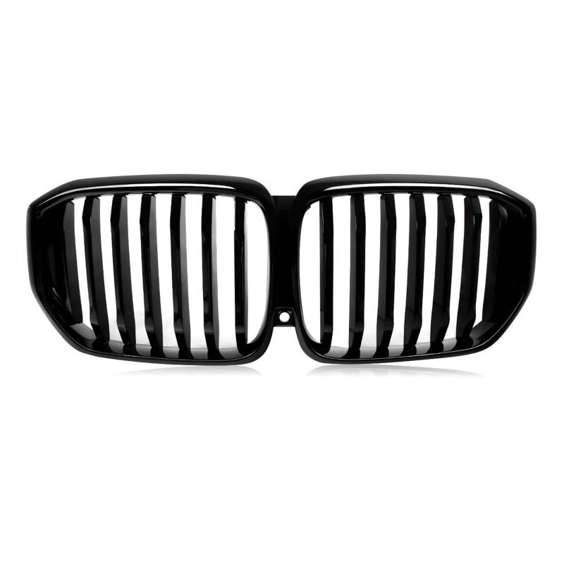 Sport Kühlergrill Für X5 G05 Für LCI 2024 2025 Auto Schwarz Grill Front Stoßstange Center Single Line Grille Kühlergrill von WLNWERDPKK