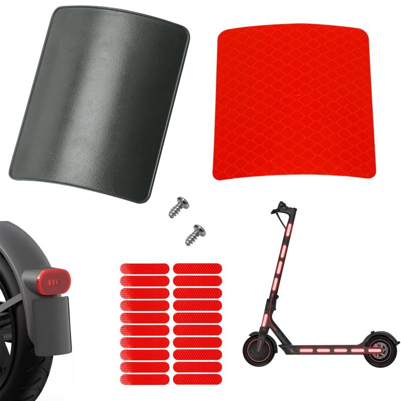 E Scooter Kennzeichenhalter,E Scooter Nummernschild Halterung,E Roller Zubehör,Elektroroller Nummernschildhalter mit Schrauben,Nummernschild Fender,Kennzeichen Halter Kompatibel mit Xiaomi M365 Pro 2 von WLVinson