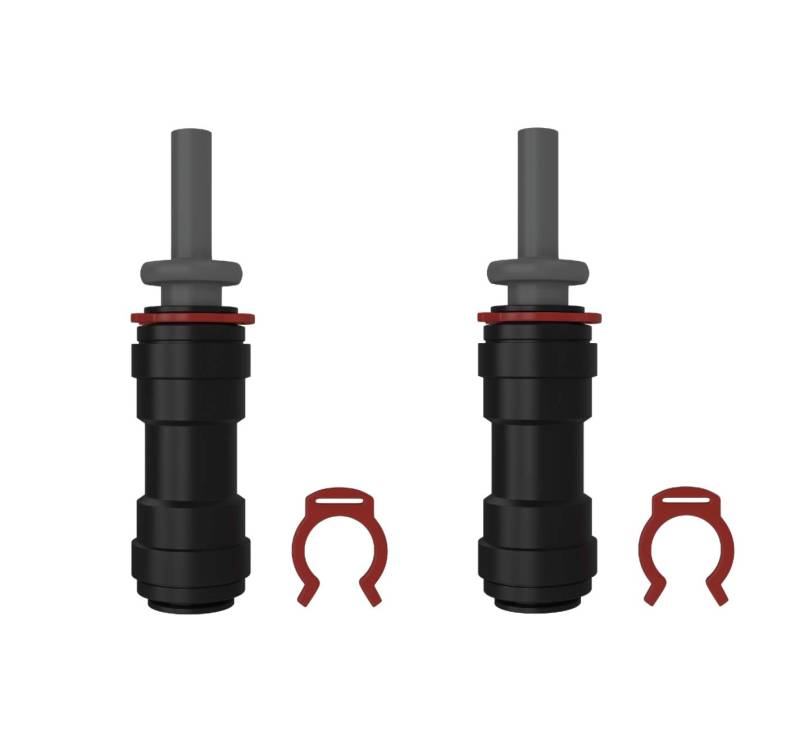 WM aquatec – Wasseranschluss Adapter 15mm für UV-C LED Wasserdesinfektionseinheit – kompatibel mit 15mm Steckschläuchen wie Whale System & John Guest von WM aquatec