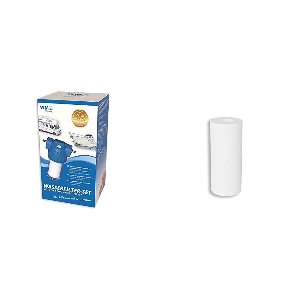 WM aquatec Wasserfilter-Set Mobile Edition inklusive Zubehör für Wohnmobil, Caravan und Boot & PP-Filterelement kompatibel mit Wasserfilter-Set Mobile Edition & Wasserfilter-Gehäuse Grösse S WM aquatec Wasserfilter-Set Mobile Edition inklusive Zubehör für Wohnmobil, Caravan und Boot & PP-Filterelement kompatibel mit Wasserfilter-Set Mobile Edition & Wasserfilter-Gehäuse Grösse S von WM aquatec