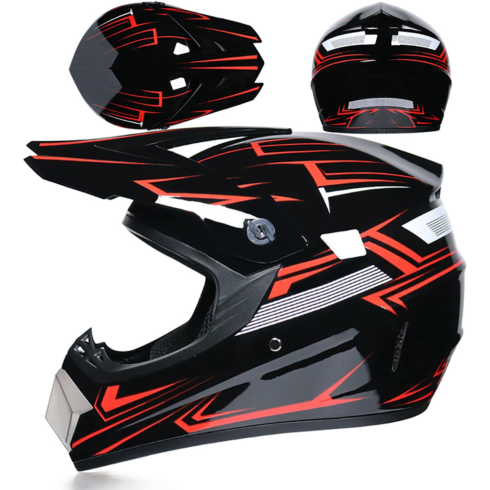 WMDMJT Motocross Helm Vollgesichtshelm Für Erwachsene Jugend Männer Frauen Motorrad MTB Downhill Offroad Mit Schutzbrille Handschuhen Maske Schutz Ausrüstung,X-XL WMDMJT Motocross Helm Vollgesichtshelm Für Erwachsene Jugend Männer Frauen Motorrad MTB Downhill Offroad Mit Schutzbrille Handschuhen Maske Schutz Ausrüstung,X-XL von WMDMJT