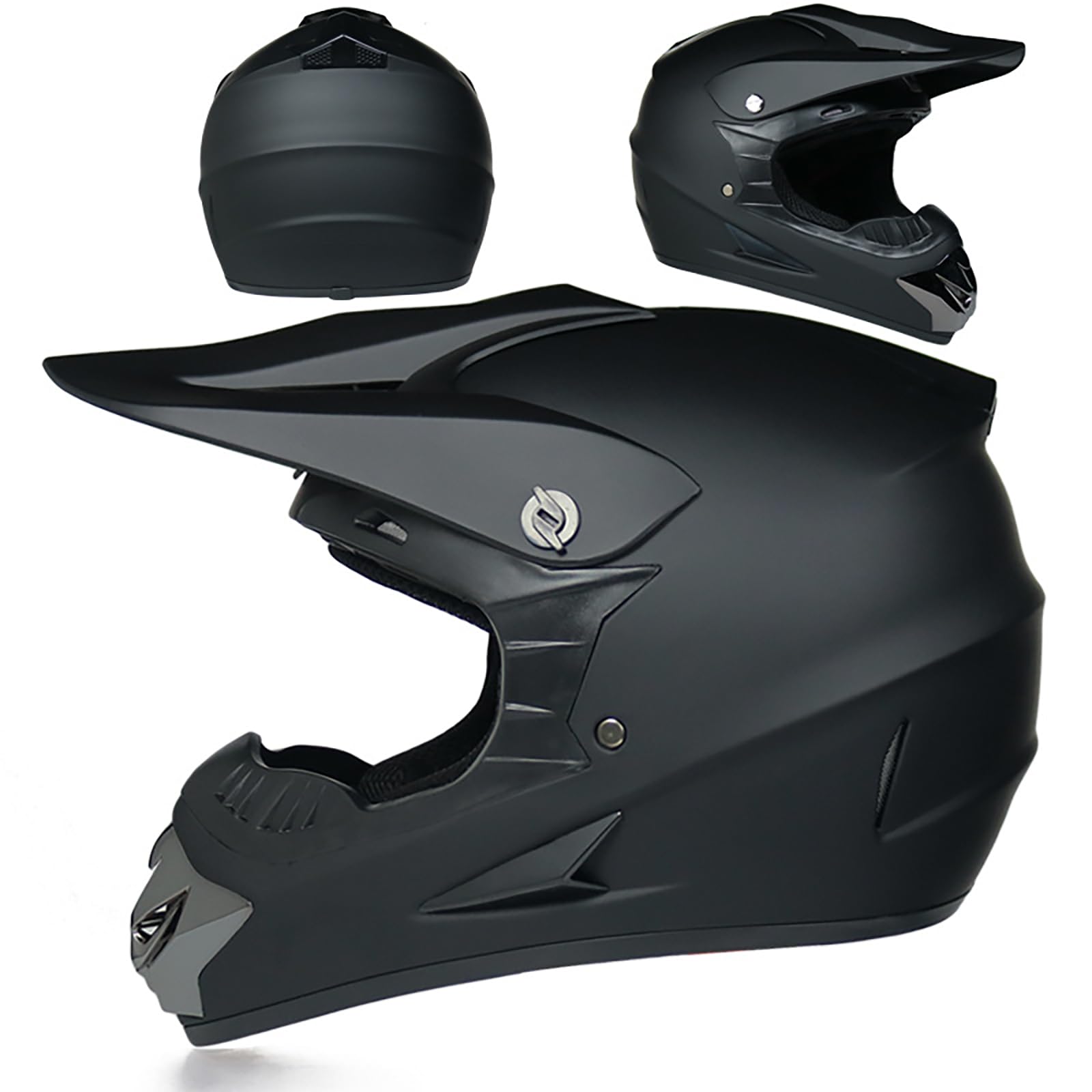 WMDMJT Motocross Helm Vollgesicht, Unisex Motorradhelm Für ATV MTB BMX Dirt Bike, Leichtes Stoßdämpfendes Design Für Offroad Downhill Enduro,Black-S WMDMJT Motocross Helm Vollgesicht, Unisex Motorradhelm Für ATV MTB BMX Dirt Bike, Leichtes Stoßdämpfendes Design Für Offroad Downhill Enduro,Black-S von WMDMJT