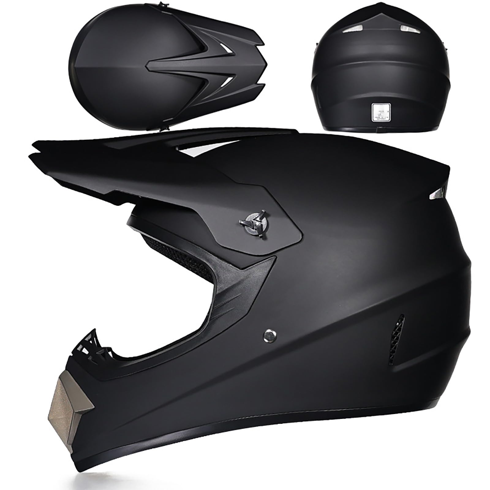 WMDMJT Motocross Helm Vollgesichtshelm Für Erwachsene Jugend Männer Frauen Motorrad MTB Downhill Offroad Mit Schutzbrille Handschuhen Maske Schutz Ausrüstung,Black2-L WMDMJT Motocross Helm Vollgesichtshelm Für Erwachsene Jugend Männer Frauen Motorrad MTB Downhill Offroad Mit Schutzbrille Handschuhen Maske Schutz Ausrüstung,Black2-L von WMDMJT