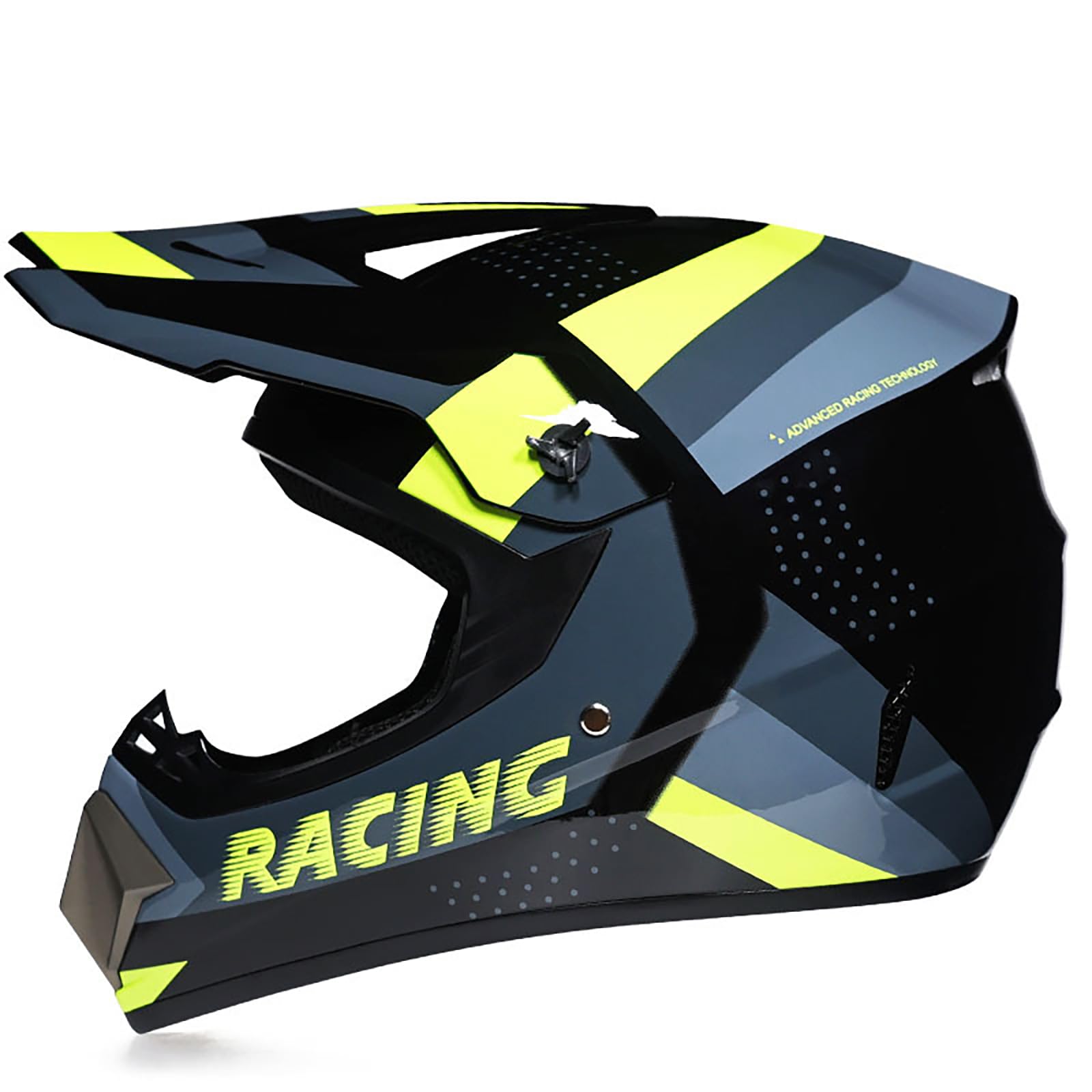 WMDMJT Motocross Vollvisierhelm Für Kinder Und Erwachsene, Leichter ATV Dirtbike Motorradhelm, Offroad Sturzhelm Für Downhill Enduro Rennen MTB Roller Quad,Yellow1-XL WMDMJT Motocross Vollvisierhelm Für Kinder Und Erwachsene, Leichter ATV Dirtbike Motorradhelm, Offroad Sturzhelm Für Downhill Enduro Rennen MTB Roller Quad,Yellow1-XL von WMDMJT