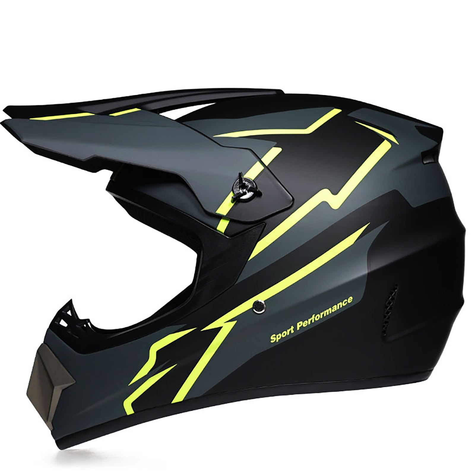 WMDMJT Motocross Vollvisierhelm Für Kinder Und Erwachsene, Leichter ATV Dirtbike Motorradhelm, Offroad Sturzhelm Für Downhill Enduro Rennen MTB Roller Quad,Yellow2-XL WMDMJT Motocross Vollvisierhelm Für Kinder Und Erwachsene, Leichter ATV Dirtbike Motorradhelm, Offroad Sturzhelm Für Downhill Enduro Rennen MTB Roller Quad,Yellow2-XL von WMDMJT