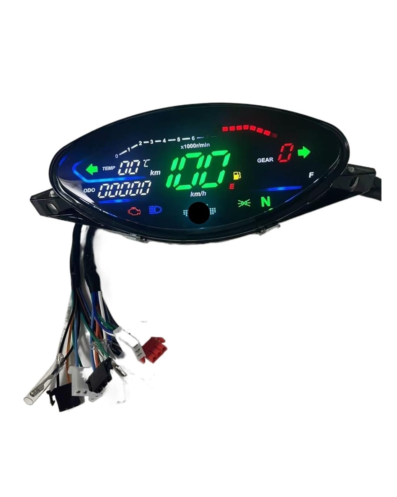 Motorrad Tachometer Digitales Armaturenbrett, Elektronischer Motorrad-RPM-Tachometer Für Ho&nda Biz 100 C100 1998–2005, Gilera Smash Full Cub 110 Motorrad Tachometer Digitales Armaturenbrett, Elektronischer Motorrad-RPM-Tachometer Für Ho&nda Biz 100 C100 1998–2005, Gilera Smash Full Cub 110 von WMGYESNXL