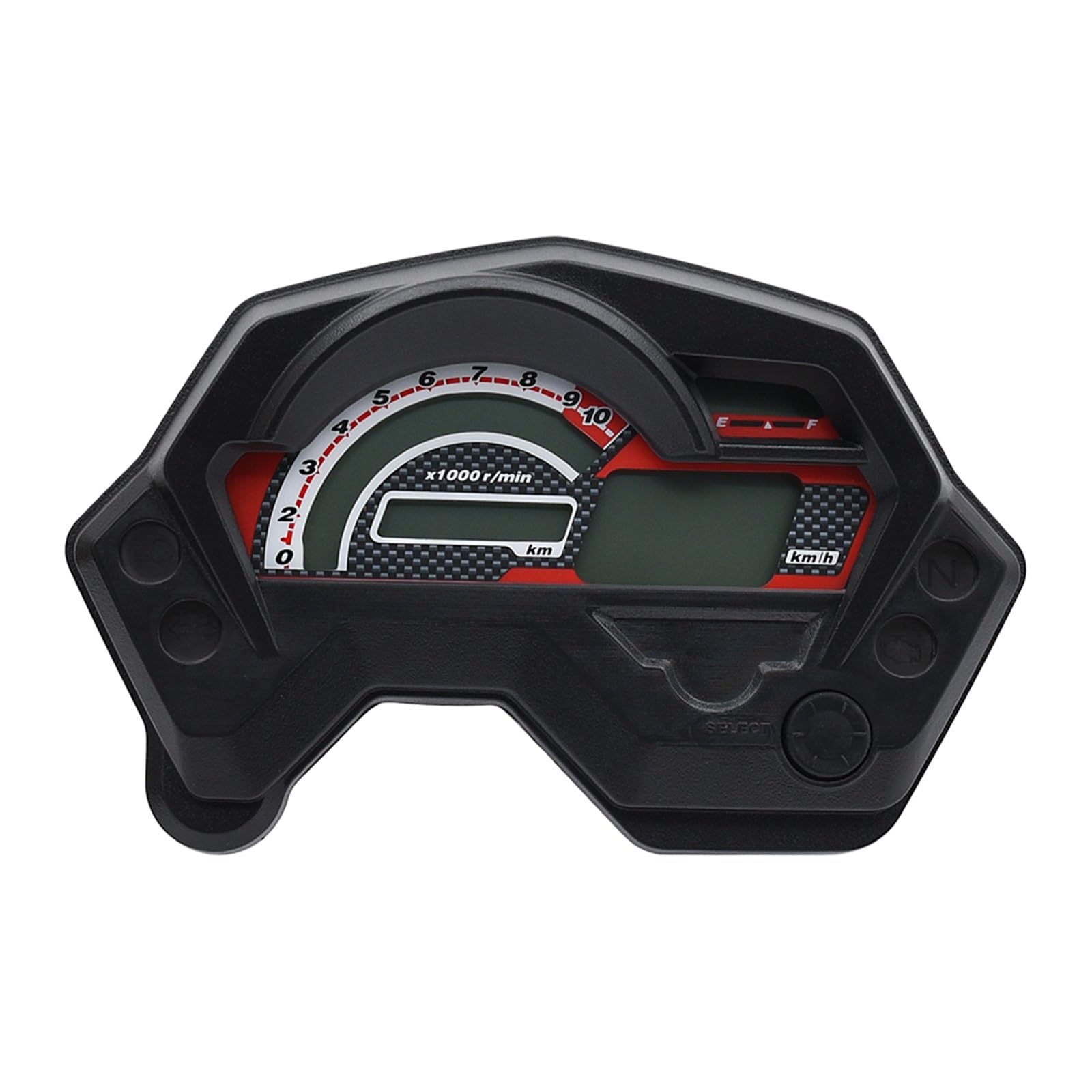 Motorrad Tachometer Digitales Motorrad-Tachometer-Display, 10.000 U/min, Drehzahlmesser, Armaturenbrett-Anzeige Für Ya&maha FZ16 FZ 16. Motorrad-Digitaltacho Motorrad Tachometer Digitales Motorrad-Tachometer-Display, 10.000 U/min, Drehzahlmesser, Armaturenbrett-Anzeige Für Ya&maha FZ16 FZ 16. Motorrad-Digitaltacho von WMGYESNXL