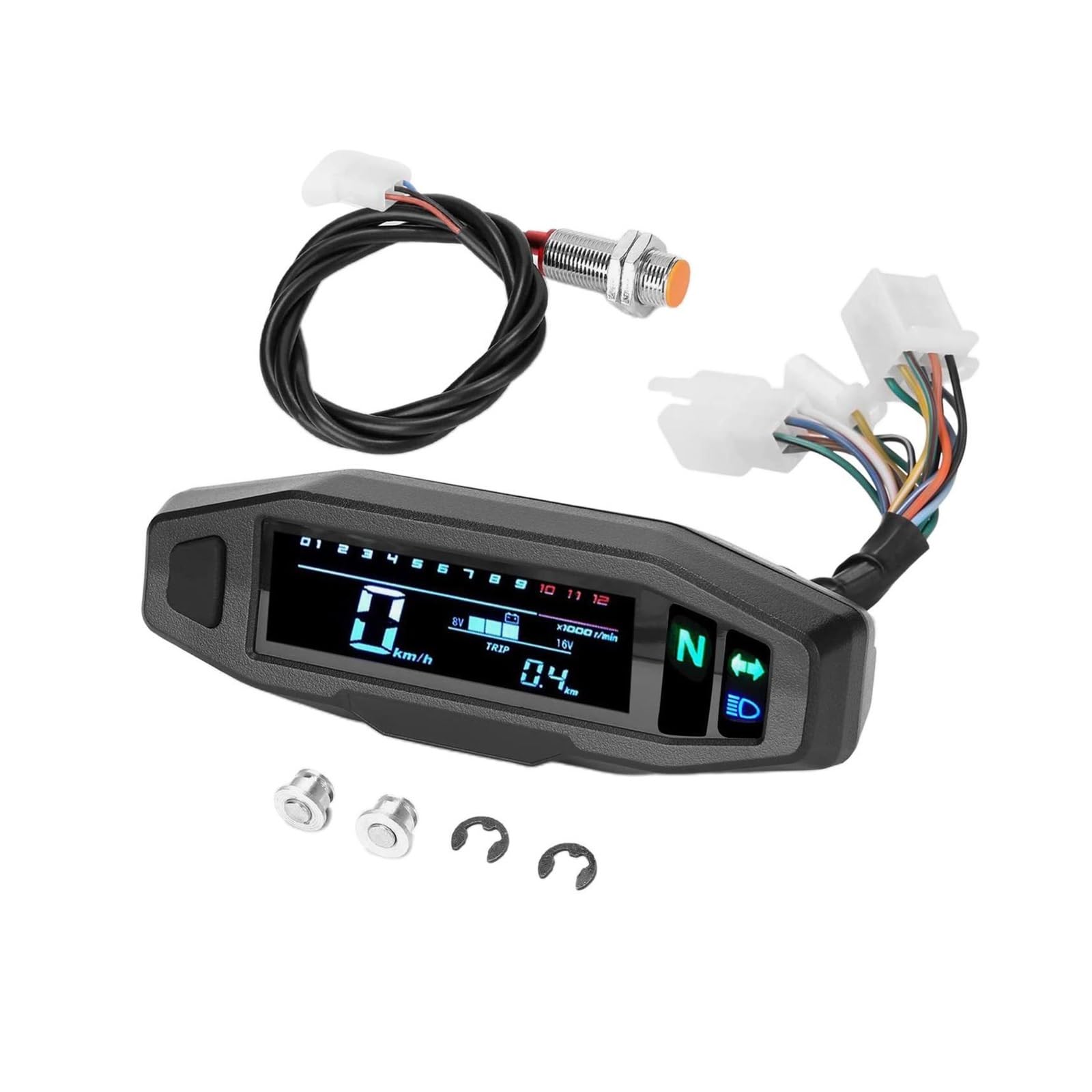 Motorrad Tachometer Motorrad DC 12 V Anzeige Geschwindigkeit Ölstandsanzeige Zubehör Ersatzteile Motorrad Armaturenbrett Digitaler Motorrad-Drehzahlmesser Motorrad Tachometer Motorrad DC 12 V Anzeige Geschwindigkeit Ölstandsanzeige Zubehör Ersatzteile Motorrad Armaturenbrett Digitaler Motorrad-Drehzahlmesser von WMGYESNXL
