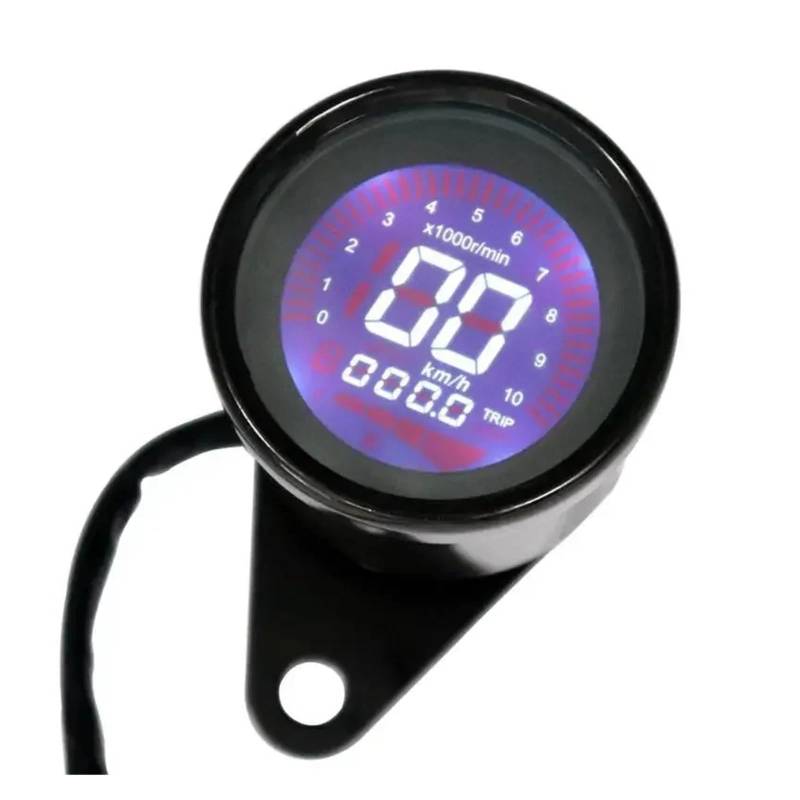 Motorrad Tachometer Motorrad Hintergrundbeleuchtung Digital Dashboard Tachometer Tachometer Ölstandsanzeige Für Suzuki Für Ha&rley Für Ho&nda von WMGYESNXL